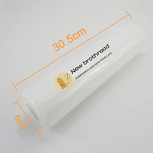 New brothread 12" x 10 Yd Roll Wash Away Embroidery Stabilizer - size: 12" x 10Yd/roll
