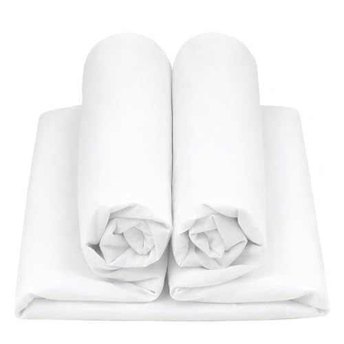 100% Cotton Fabric 5 Yards 59 Inch Width White - color: White, size: 5 YARDS