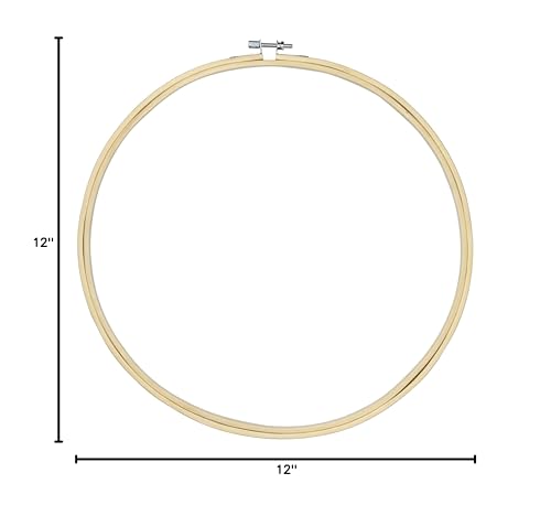 Cousin DIY 12 inch Craft Wood Embroidery Hoop