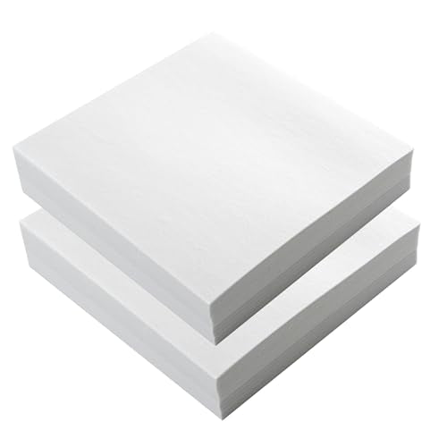 Embroidery Stabilizer, 400 Pcs 8"x8" Tear Away Stabilizer for Embroidery with Bilateral Stability and Small Size, Precut Sheets for Home and Commercial Use, Fits 4x4 & 6x6 Hoops