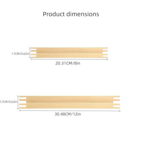 8 Pcs Stretcher Bars for Needlework Canvas Stretcher Bars 2 Different Size Combinations Embroidery Stretcher Bars for Cross Stitch Frame Set with 40 Thumb Tacks and Remover Tool