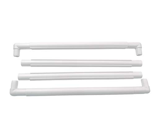 17 X 17 Plastic Cross Stitch Frame Square Embroidery Hoop White DIY Sewing Tools Sewing Hoop Handhold Craft Clip Embroidery Snap Frame Hoop for Cross Stitching Quilting (17 X 17) - size: 17 X 17"