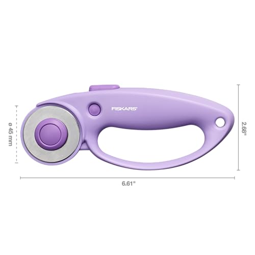 Fiskars 45mm Loop Rotary Cutter for Fabric, Arts, Crafts & Sewing - color: Lilac