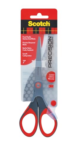 Scotch 7" Precision Scissors, Great for Everyday Use - size: 7-Inches