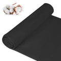 Cotton Muslin Fabric, 59 Inch X 1.9 Yards Black Fabric By the Yard - color: Black