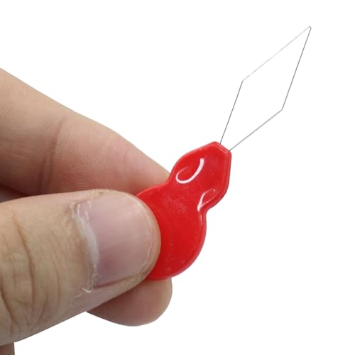 Coufce 20 Packs Blue/Green/Red/Yellow Mini Needle Threader - color: Blue, Green, Red, Yellow