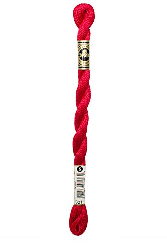 DMC 115 3-321 Pearl Cotton Thread, Red
