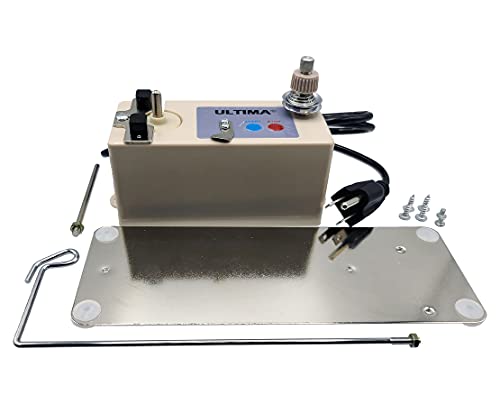 Ultima Bobbin Winder – Automatic Electric Winder for All Sewing Bobbins – Includes 110 Volt Bobbin Winder, Thread Guide, Spool Stand & Steel Mounting Plate for Domestic & Industrial Sewing Machines
