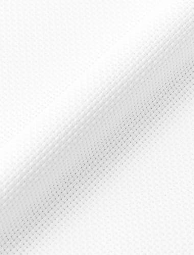 DMC Charles Craft Cross Stich Fabric Silver Label Aida - 14 Count - 30X36 (White)