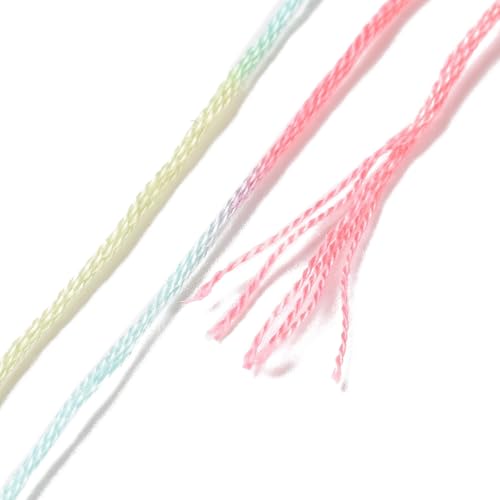 FASHEWELRY 10 Skeins Cyan Embroidery Floss Friendship Bracelet String Threads 6-Ply 0.5mm Cross Stitch Embroidery Thread for Sewing Bracelet Making Stitching Crafts - color: Cyan, size: 0.5mm