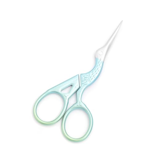 3.7" Sewing Embroidery Scissors with Cover for DIY Craft,Needlework - color: Blue