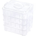 New brothread 4 Layer Stackable Clear Storage Box Organizer - size: 4 Layers