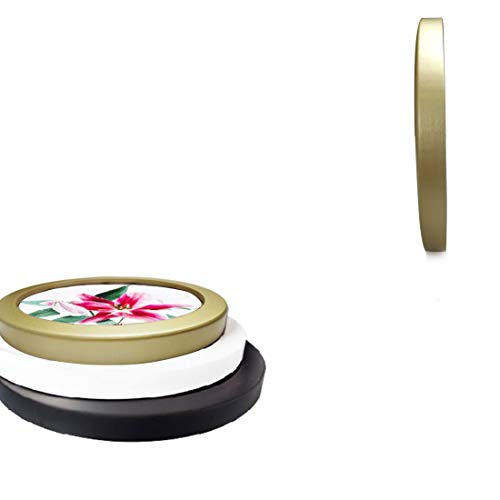 Levoberg Round Photo Frame Wooden Wall Mounted Stylish Picture Frame Home Decor (10inch, Gold) - color: Gold, size: 10 inch
