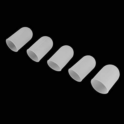 Fdit 5pcs Silicone Finger Protector Thumbs Cover Fingertip Gloves for Heat Cooking Baking Barbecue B