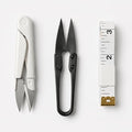 Stoigeld Thread Snips Scissors – 4" Precision for Sewing, Yarn, Embroidery, Cross Stitch, Gardening, Plant Trimming – High Carbon Steel Fine Tip for Home, Tailor, Pro Clothing Stores (Black/White)