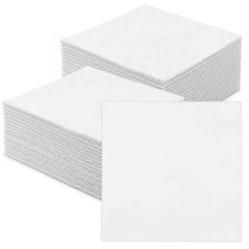 84 Pcs White Solid Precut Quilting Cotton Fabric Squares 8 x 8 Inch - color: White, size: 8″