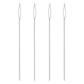 The Beadsmith Basic Elements Collapsible Eye Needles – 2.5 Inch Long – Flexible Twisted Wire – Large Eye, Easy to Thread – 4 Fine Needles - size: Fine - 2.5" Long - 4 Needles