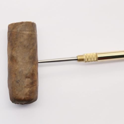 A Set Gold Cigar Holder Needle, Mini Stainless Steel Punch Draw Enhancer Tool, Nubber Assemblage Field Tool Can Be Dredge Cigar, Practical Cigar Accessories for All Cigars, Portable Cigar Needle
