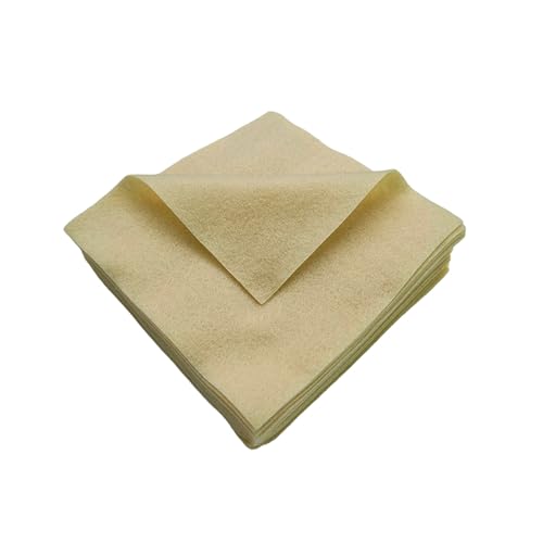 Jtnohx Soft Felt Fabric Flexible Craft Felt Sheets Beige 6" 20Pcs 1.4mm - color: Beige