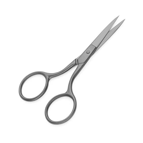 Multicolor Professional Grooming Scissors for Facial Hair Removal - color: Black