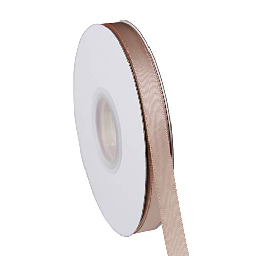 ITIsparkle 3/8" Inch Double Faced Satin Ribbon 50 Yards-Roll Set for Gift Wrapping Scrap Books Party Favor Hair Braids Baby Shower Decoration Floral Arrangement Craft Supplies, Vanilla Ribbon - color: Vanilla