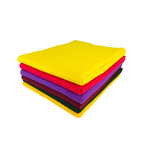 Jtnohx Large Soft Felt Sheets Felt Fabric for Crafts Autumn Color 6Pcs - color: Autumn Colors Series