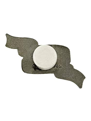 PinMart Sewing Magnetic Enamel Pin and Needle Minder - color: Sewing Tape Measure Black Nickel Plated, size: 1 Piece