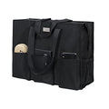 TOPDesign Utility Water Resistant Tote Bag with 13 Pockets, Zipper Closure - color: Black, size: Medium