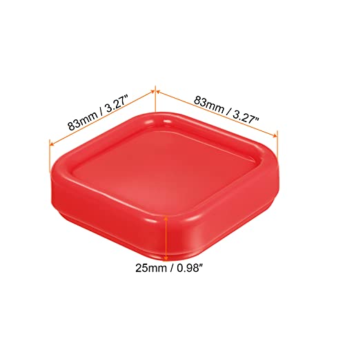 HARFINGTON Magnetic Pin Cushion Square Plastic Magnetic Sewing Pin Holder Storage Case Needle Cushion Tool for Sewing DIY Projects, Red - color: Red