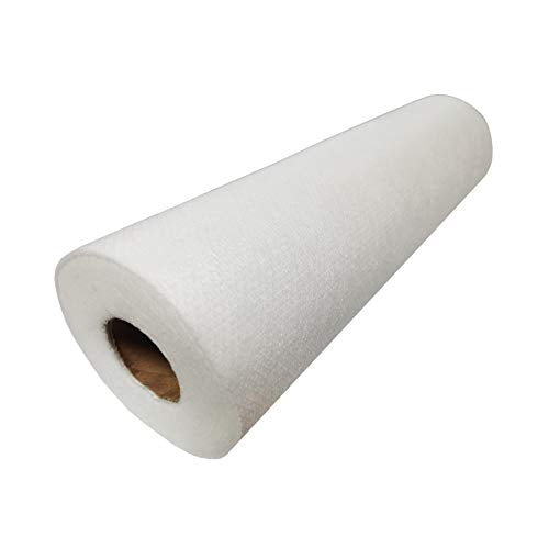 HimaPro No Show Cutaway Invisible Mesh Machine Embroidery Stabilizer Roll - Light to Medium Weight 1.8 Ounce(12 inch x 25 Yard) - Made of Embossed Nylon - size: 12 inch x 25 yard
