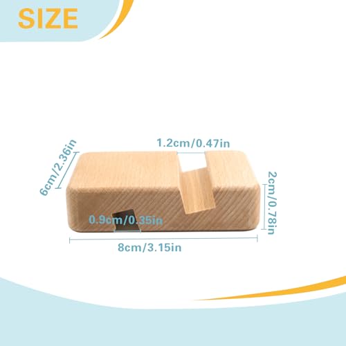 4 PCS Embroidery Hoop Display Base, Beech Wood Double Slots Embroidery Frames Stand Cross Stitch Hoop Holder for DIY Art Crafts Decor Display
