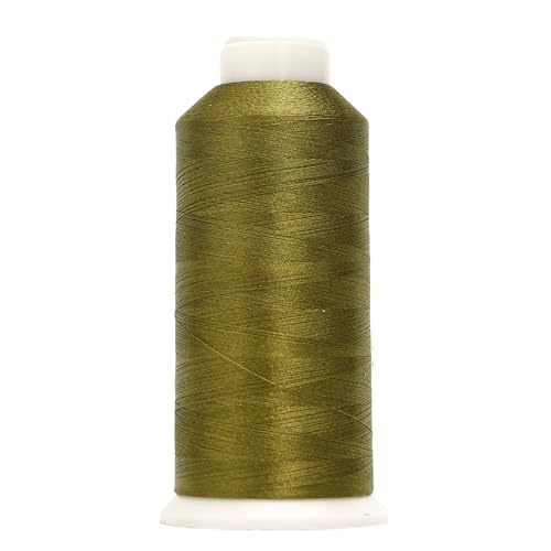 High Tenacity Polyester Embroidery Machine Thread 40WT(120D/2) 4000M Per Spool for Commercial and Domestic Embroidery Machine (Aged Moss-1796) - color: Aged Moss-1796