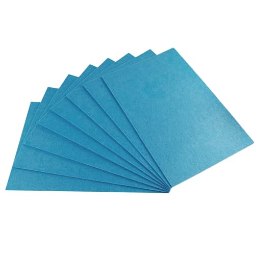 Jtnohx Stiff Felt, 2mm Thick Felt Sheets for Crafts, 8"x12" Hard Felt Fabric Squares 8Pcs for DIY Projects (Blue) - color: Blue