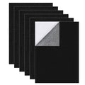 Self Adhesive Felt Sheets, 6PCS 13.4"x10.8" 2mm Thick Black - color: Black