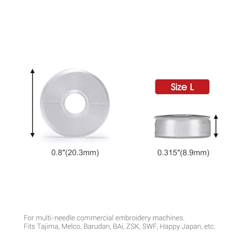 BAI Prewound Embroidery Bobbins Type L (SA155) 25pcs Black Plastic Sided - color: 25pcs 75D/2 Black