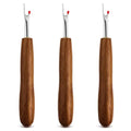 3Pcs Seam Rippers, Wood Handle Stitch Remover Tool for Sewing & Crafting - color: Wooden