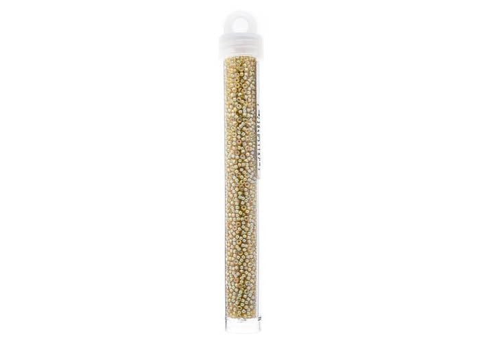 Miyuki Seed Bead 11/0 APX.22g - Lt.Topaz PaleBlue Lined Luster Japanese Glass Seed Beads - color: Lt.Topaz PaleBlue Lined Luster