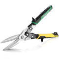SK 11.5-Inch Tin Snips Heavy Duty, Straight Cut Aviation Snips, Cr-Mo Steel - size: 11.5" Straight Cut