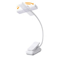 VAVOFO 24 LEDs Rotatable Book Light, Rechargeable Clip Reading Lamp, White - color: White