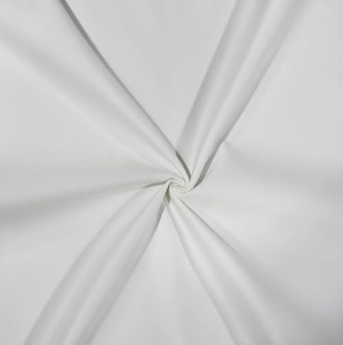 12pcs Cotton Sateen Fabric Squares 20x20 Inches – 1000 Thread Count for Cushions, Quilting Sewing, Patchwork and Crafts (White) - color: White