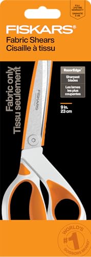Fiskars 9" RazorEdge Fabric Scissors, Heavy Duty & Sharp Fabric Shears - style: RazorEdge 9"