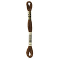 DMC 117-801 6 Strand Embroidery Cotton Floss, Dark Coffee Brown, 8.7-Yard