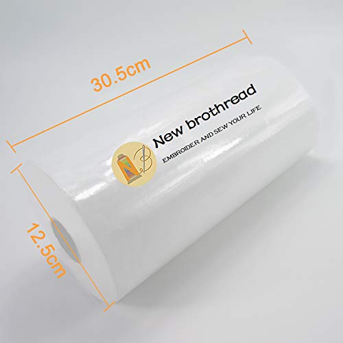 New brothread Tear Away Embroidery Stabilizer 12" x 50 Yd Roll - size: 12"x50yd roll