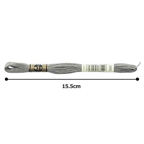 DMC 6-Strand Embroidery Cotton Floss, Very Dark Beaver Grey - style: #645 Gray