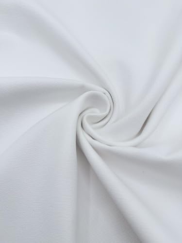 EOVEA | Canvas Fabric by The Yard - Cotton Duck, Medium Weight, White, 62'' Wide & Breathable Material Bags, Crafts, Projects,Covers,Placemats(7ozWhite,1 Yard) - color: 7oz White, size: 1 Yard