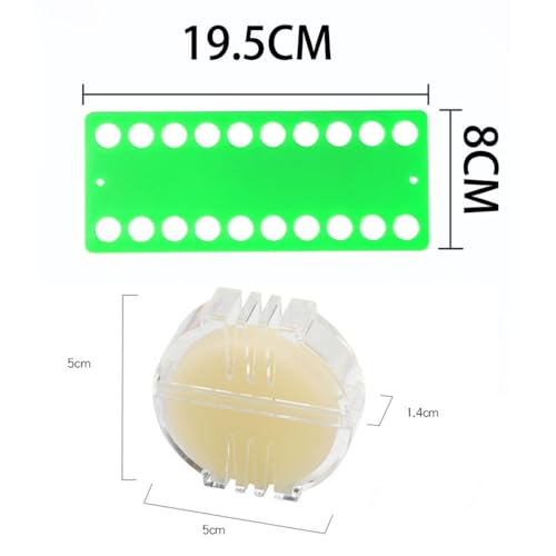 JuxLux 7 Pack Embroidery Floss Organizer Set, 6 Colorful Cross Stitch Threads Organizer Card & Thread Wax Conditioner for Cross Stitch Friendship Bracelet String