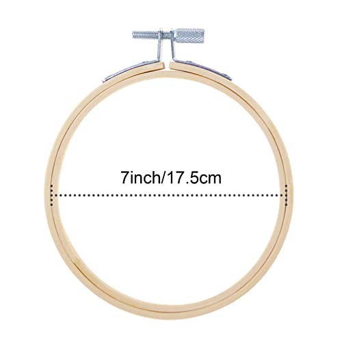 Caydo 12 Pieces 7 Inch Embroidery Hoops, Cross Stitch Hoops - style: 7 Inch