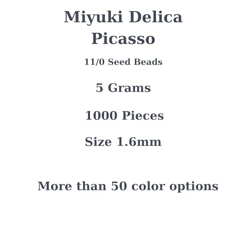 Miyuki Delica 11/0 Seed Beads - Glass Beads Bulk 5 Grams & Size 1.6mm 1000 Pieces Glass Seed Beads (DB2262) - color: DB2262