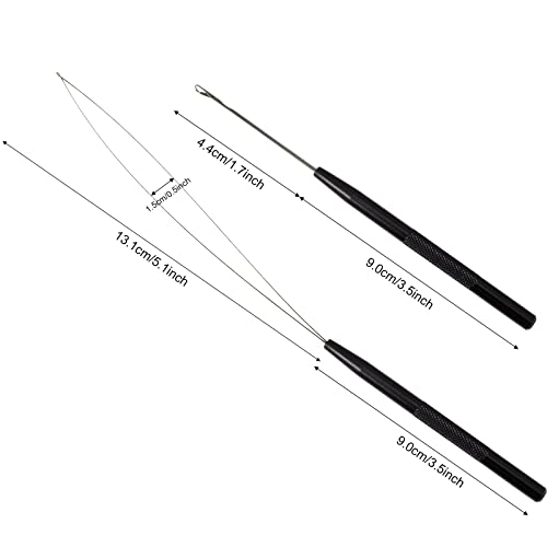 NEWISHTOOL Stainless Steel Hair Extension Loop Tool Kit Beads Device Tool - color: Black