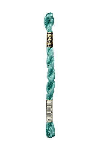 DMC 115 3-993 Pearl Cotton Thread, Light Aquamarine, Size 3